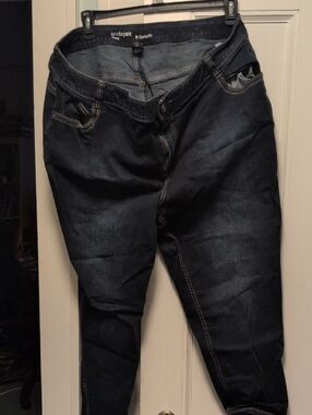 Lane Bryant 24 Ankle Zip Skinny Jeans